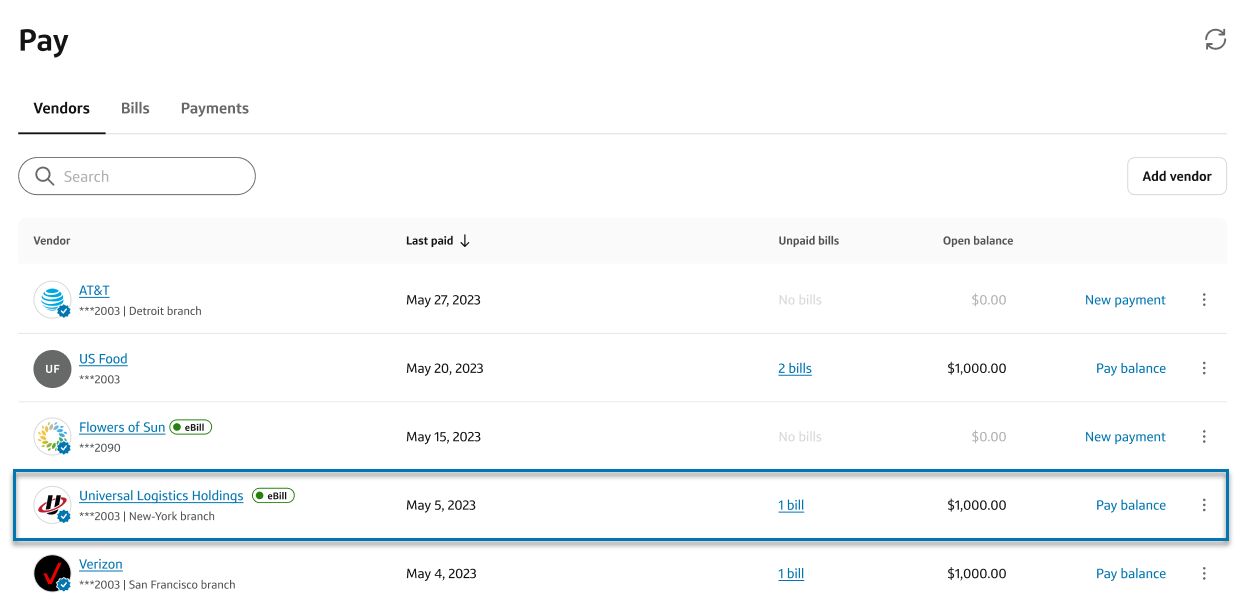 Vendors tab- find the biller.png